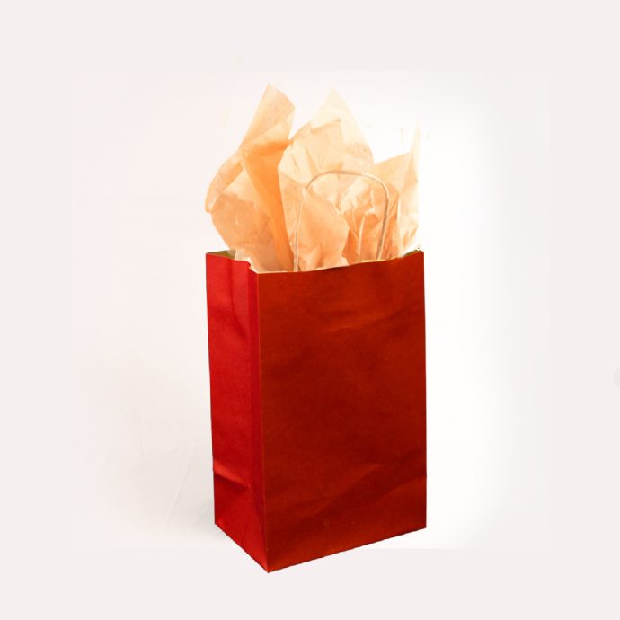 Small Red Paper Shopper Bags