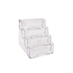 Acrylic 4 Tiered Business Card Holder