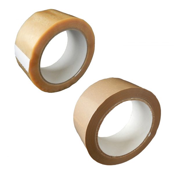 clear and tan pvc tape