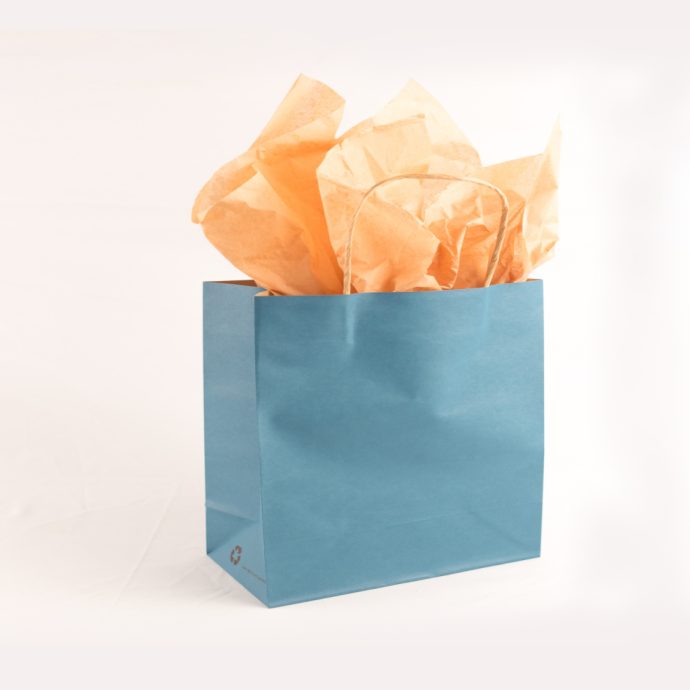XL Blue Paper Shopper Bags