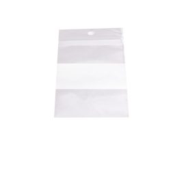 white Paneled Resealable Bags