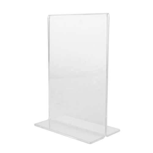 Vertical 8 x 11 inch t-stand acrylic sign holders