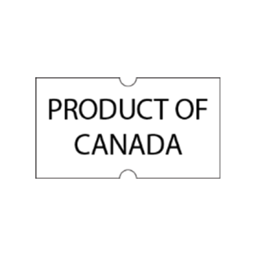 Motex 5500 Printed Pricing Labels with Product of Canada