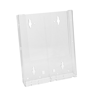 WAMACO Acrylic Full Brochure Holder – Wall Mounted – Made in Canada – Set of 5 Clear, High Quality Holders – Used to Organize Brochures, Books, Flyers or Paperwork