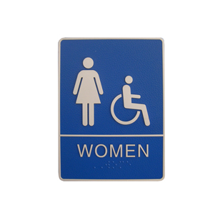 Women/Wheelchair Washroom Sign Each