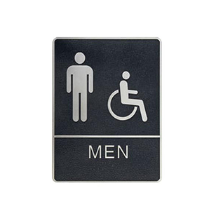 Men/Wheelchair Washroom Sign
