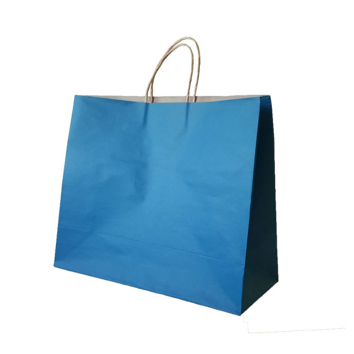 XL Blue Paper Shopper Bags