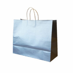 XL Silver Paper Shopper Bags