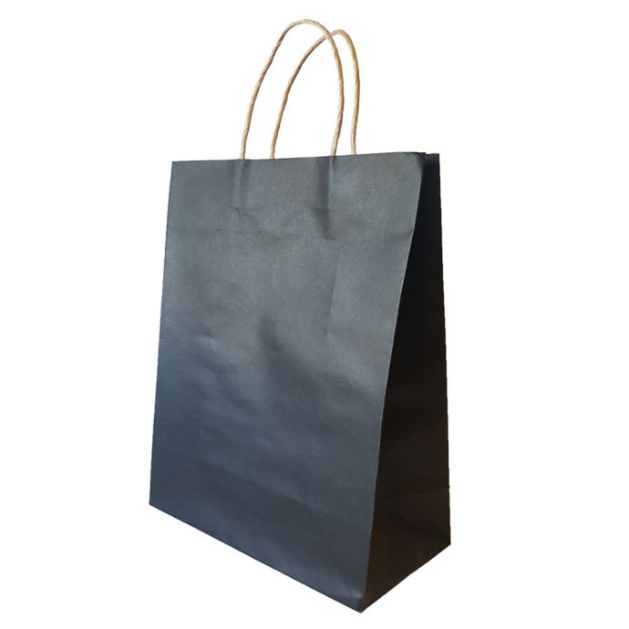 Large Black Paper Shopper Bags