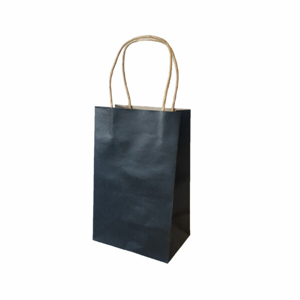 Small Black Paper Shopper Bags