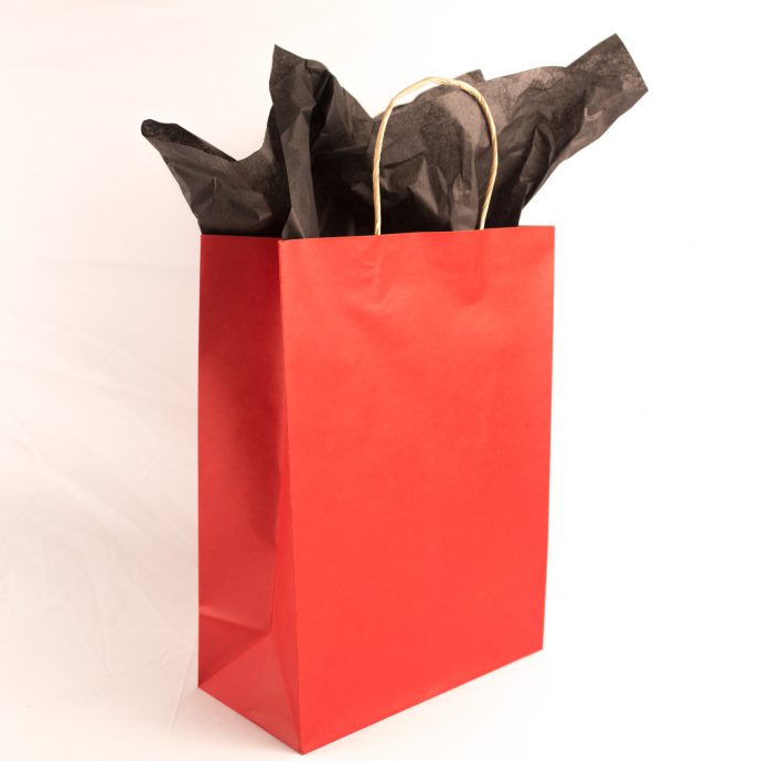 Large Red Paper Shopper Bags