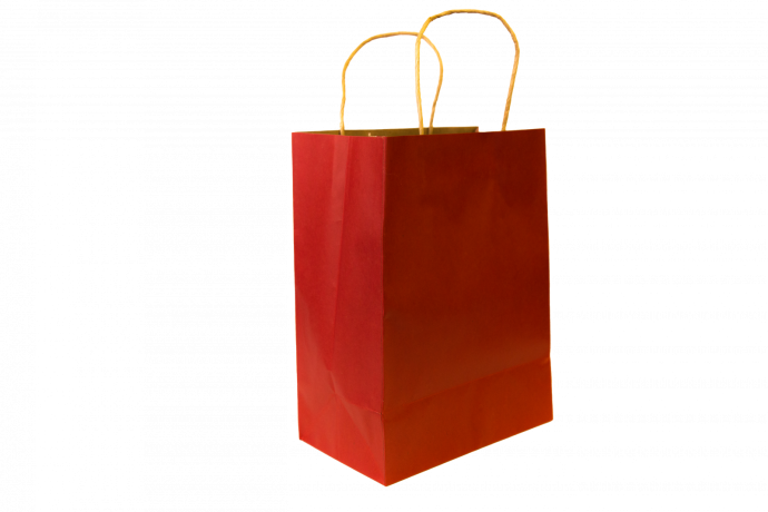 Medium Red Paper Shopper Bags