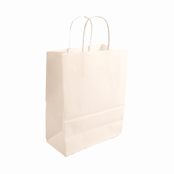 Medium White Paper Shopper Bags
