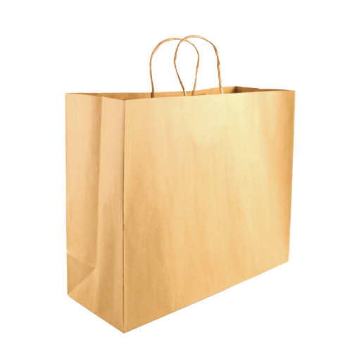 XL Kraft Paper Shopper Bags
